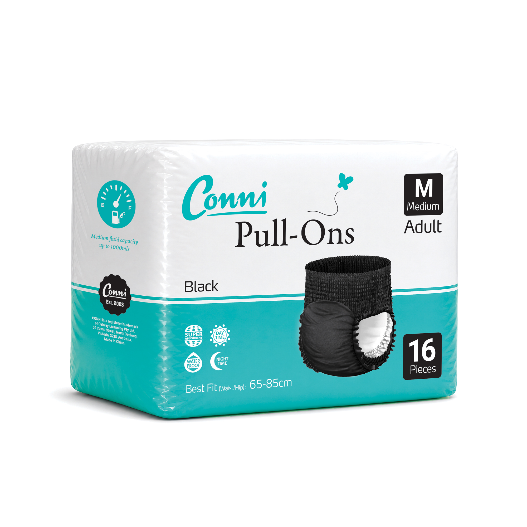Conni Black Pull-Ons Medium pack