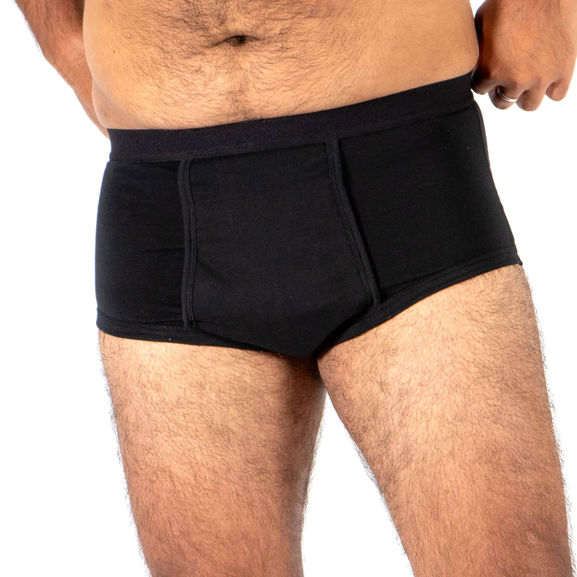 Conni men’s Oscar reusable underwear in black